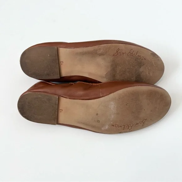 Sam Edelman Women’s Felicia leather flats in brown Neutral ballet flat Size 8.5 - Picture 8 of 8